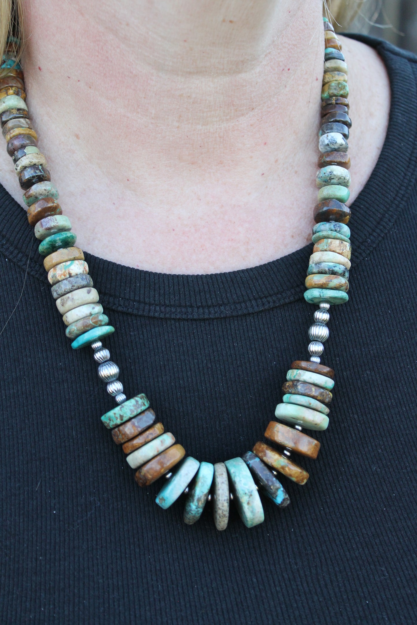 long turquoise statement