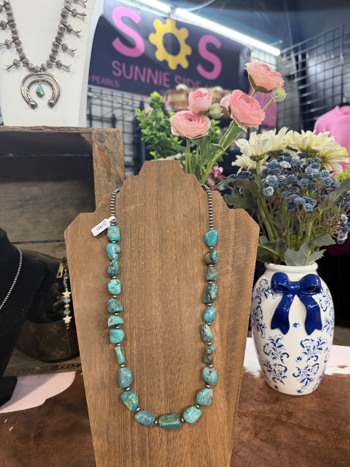 turquoise nugget necklace