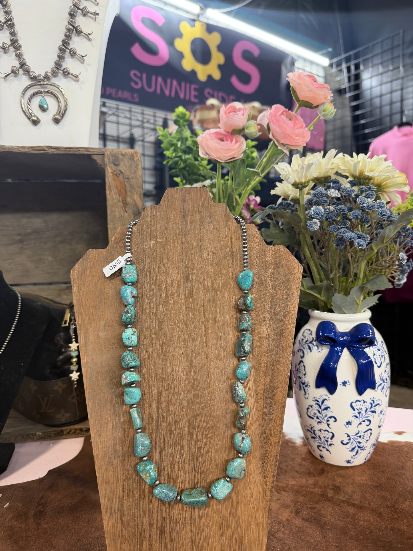 turquoise nugget necklace