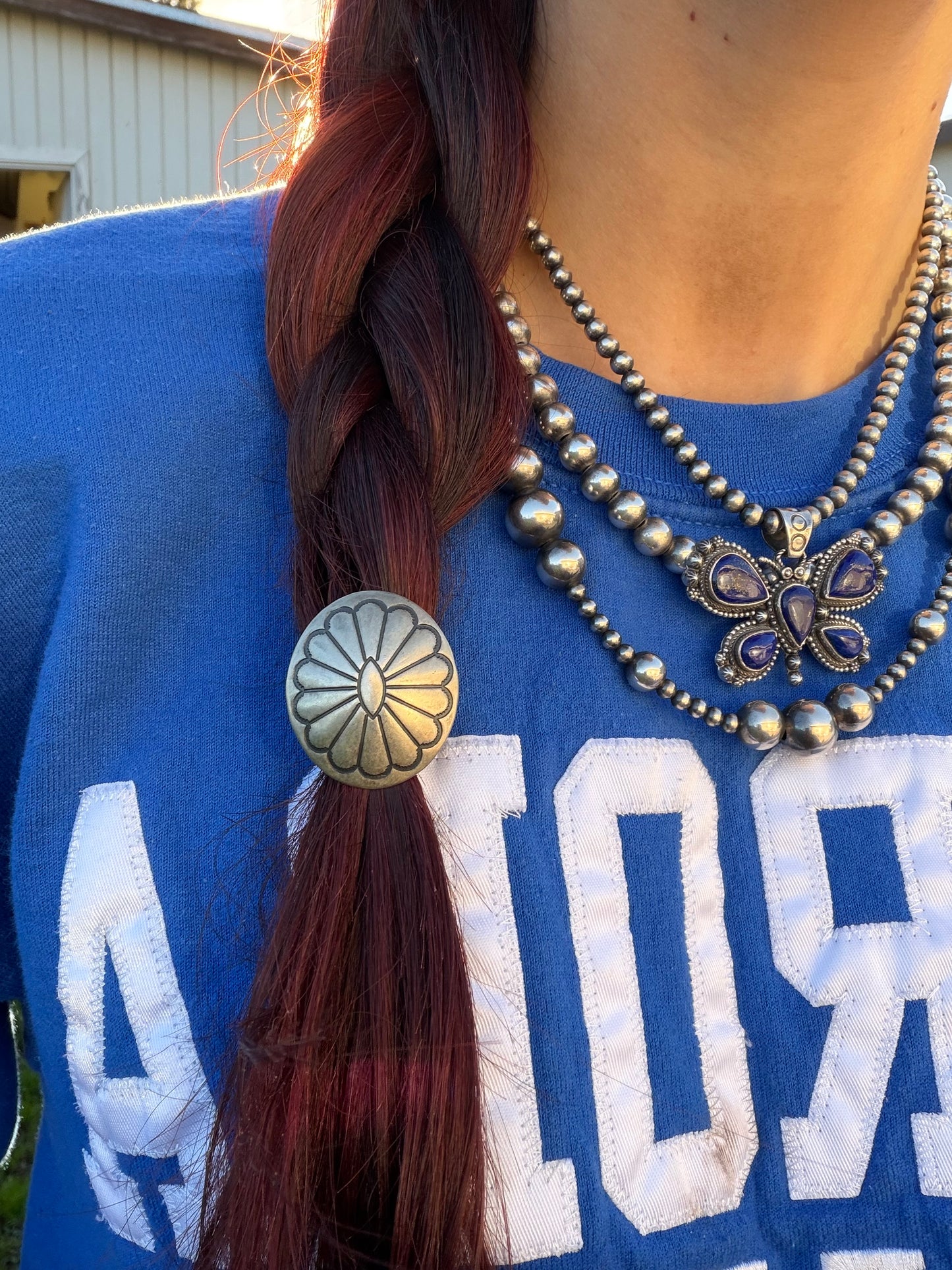 Concho hair tie