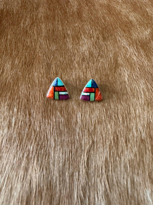 Native made inlay earrings