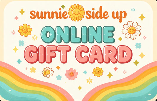 Sunnie side up jewelry gift card