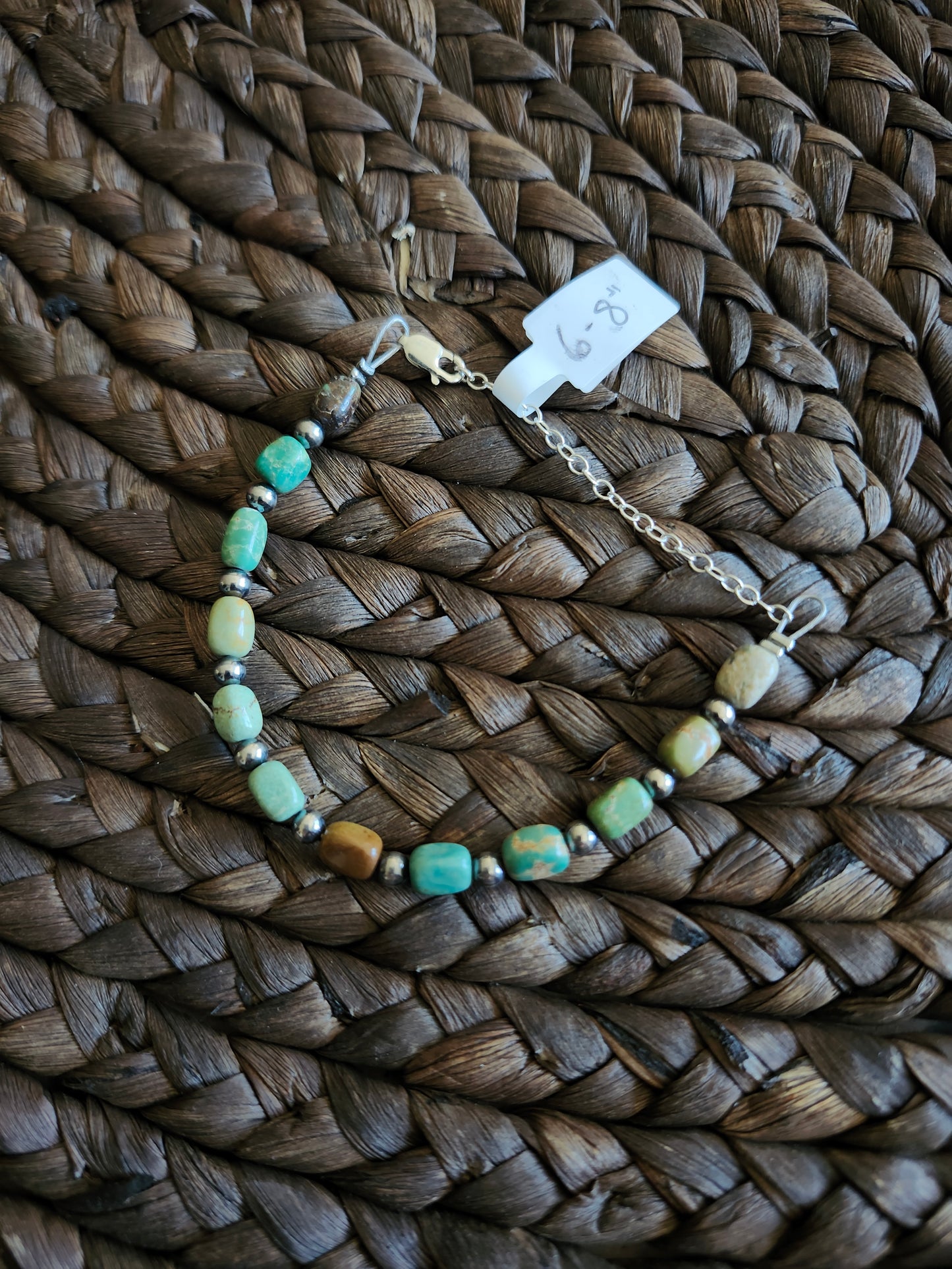 Round turquoise bracelet