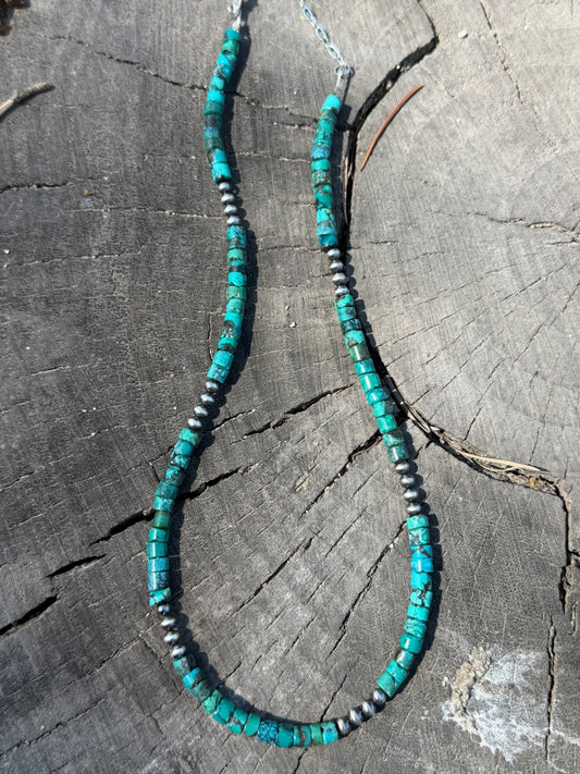 Bright turquoise necklace